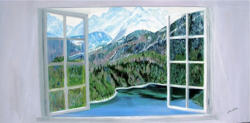 Mountain and Lake